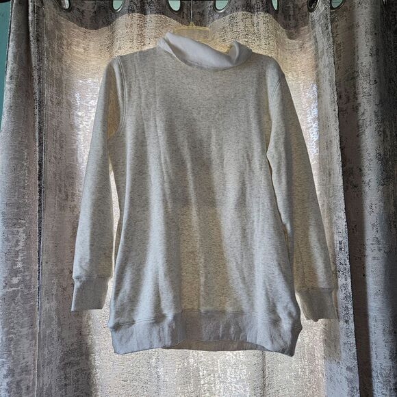 LATCHED MAMA Nursing Cowl Neck Sweatshirt Buckle Size Small - Picture 3 of 5